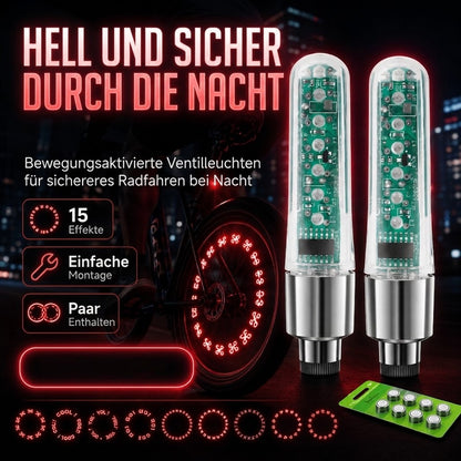 Wasserdichte Fahrrad-Ventilleuchten