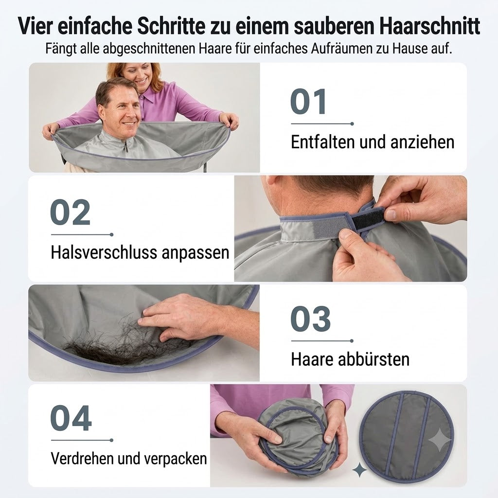 Wasserdichte Schneidabdeckung mit Staubschutz – Zusammenklappbarer Staubschutz im Regenschirm-Design für den Heimgebrauch