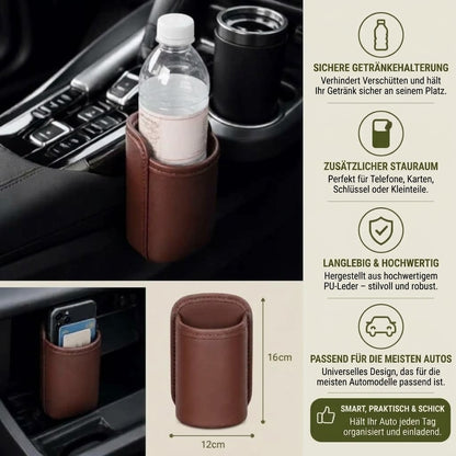 Universeller Becherhalter und multifunktionaler Auto-Organizer – Für Wasserflaschen und Zubehör
