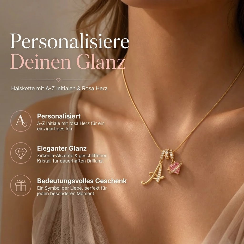 Elegante Halskette mit Herzanhänger