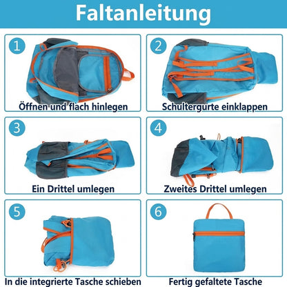 50 % RABATT -  Vom Wandern bis zum Strandurlaub: Dieser reißfeste und wasserdichte Rucksack mit Diebstahlschutztasche und 7 Fächern ist faltbar und leicht zu transportieren – Ihr idealer Begleiter für Jeden Tagesausflug!