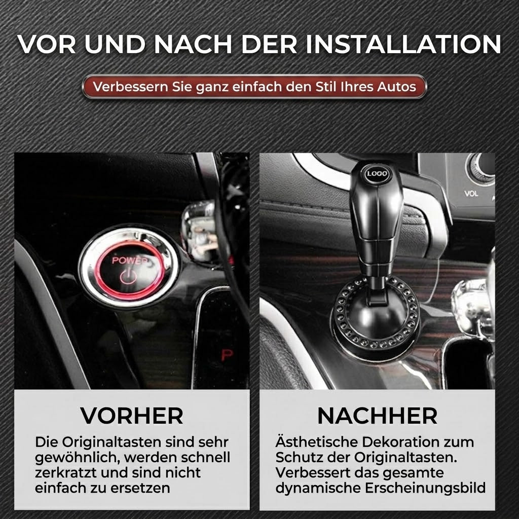 Auto Start/Stopp Kippschalter – Dekorative Startknopf-Abdeckung