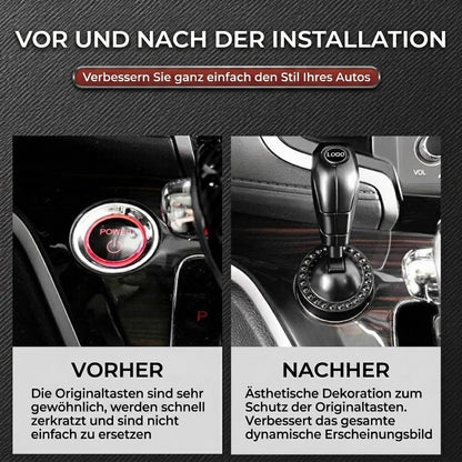 Auto Start/Stopp Kippschalter – Dekorative Startknopf-Abdeckung