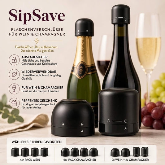 SipSave – Wein- und Sektverschluss