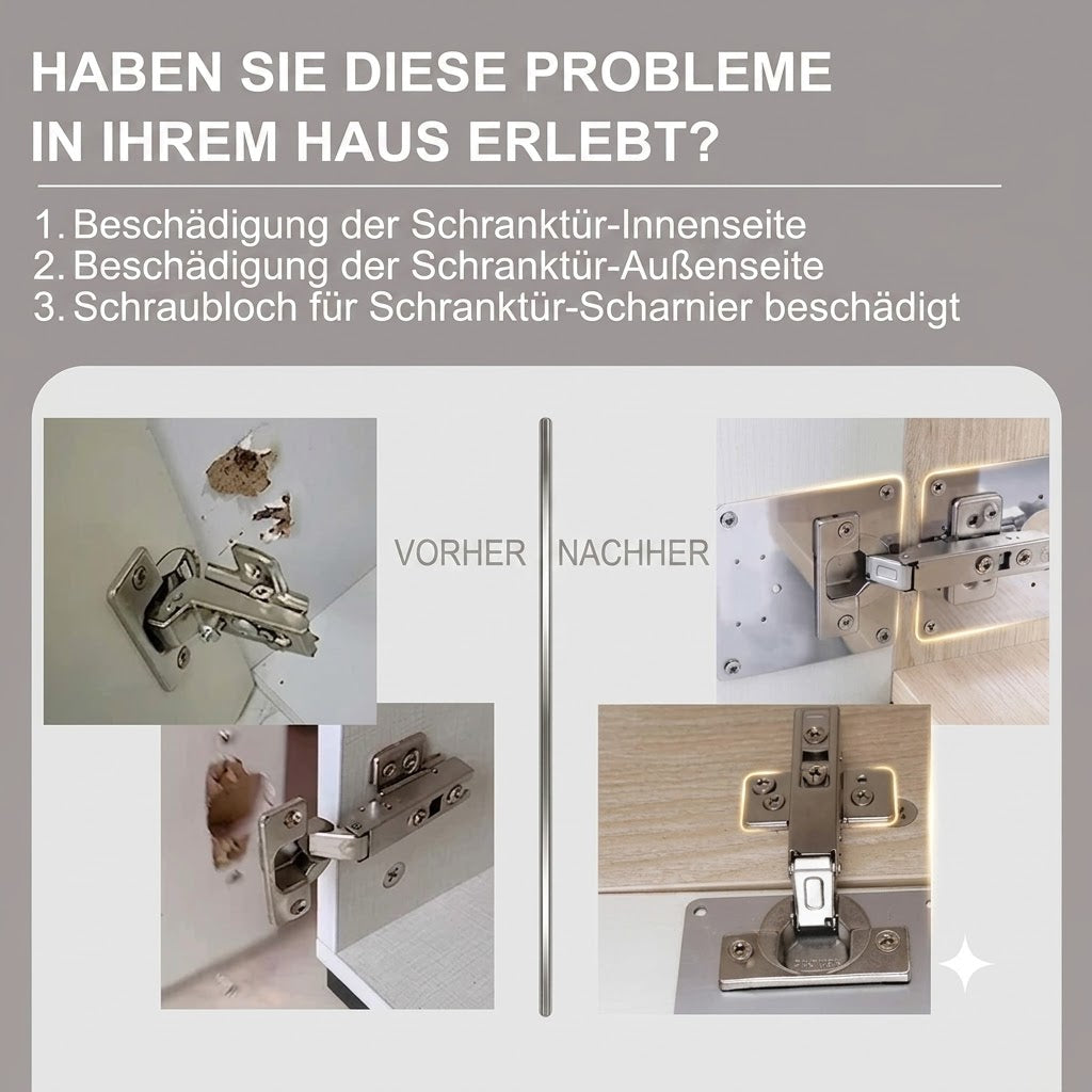 Schrank-Scharnier-Reparatur-Set