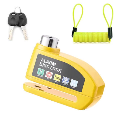 110 dB Alarm-Bremsscheibenschloss – Bremsscheibenschloss für Fahrräder, Mopeds und Motorräder