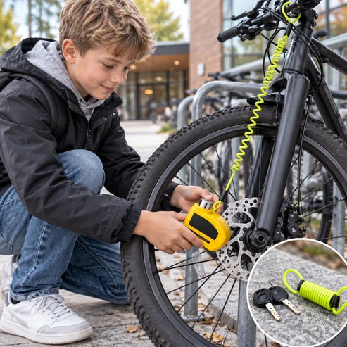110 dB Alarm-Bremsscheibenschloss – Bremsscheibenschloss für Fahrräder, Mopeds und Motorräder