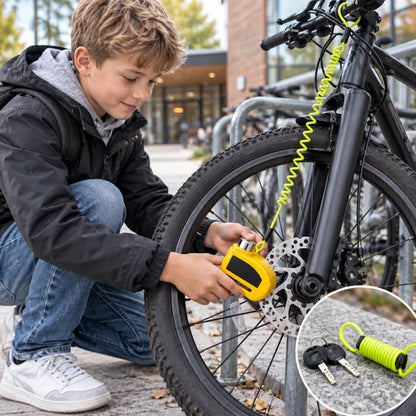 110 dB Alarm-Bremsscheibenschloss – Bremsscheibenschloss für Fahrräder, Mopeds und Motorräder