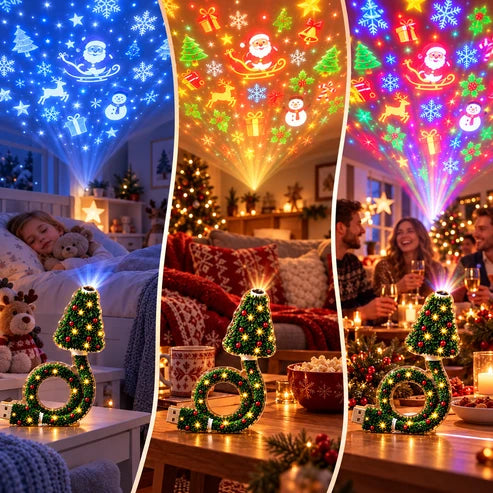 HD-USB-Weihnachtsprojektor – Zaubern Sie augenblicklich eine traumhafte Weihnachtsatmosphäre