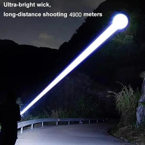 Leistungsstarke Taschenlampe mit Zoomfunktion
