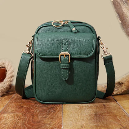 Damen-Kleine-Kasten-Umhängetasche – Elegante Kasten-Schultertasche