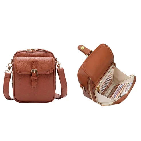 Damen-Kleine-Kasten-Umhängetasche – Elegante Kasten-Schultertasche