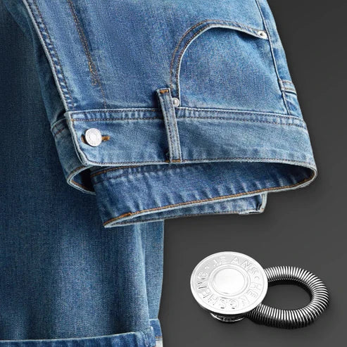 Federbelasteter Metall-Knopfverlängerer für Jeans
