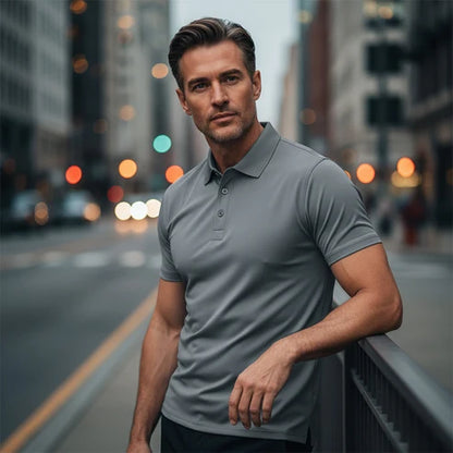 Herren Kurzarm-Poloshirt – Sportlicher Slim-Fit