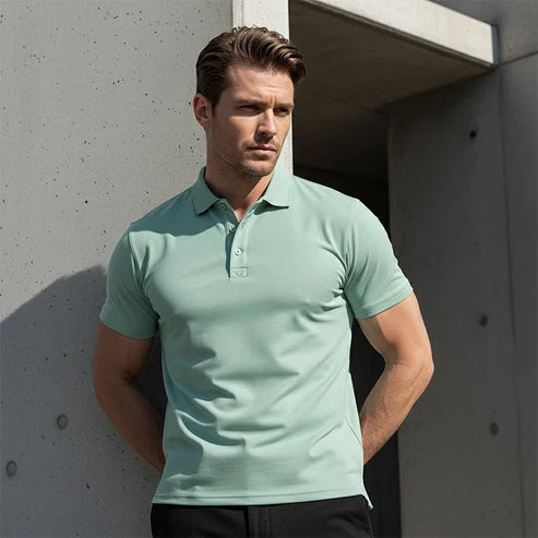 Herren Kurzarm-Poloshirt – Sportlicher Slim-Fit