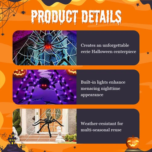 Riesige Halloween-Spinne