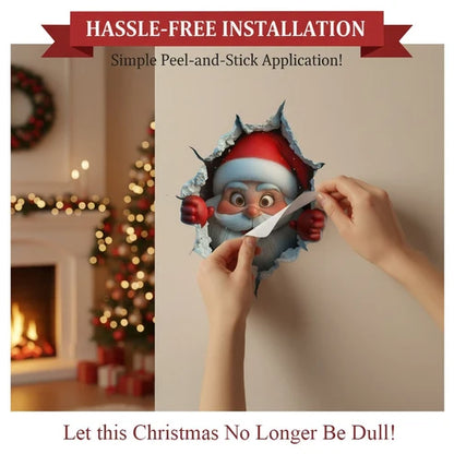 3D-Weihnachts-Wandsticker – 1 Set (2 Stück)  Weihnachtliche Stimmung in nur einer Minute