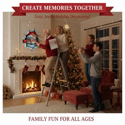 3D-Weihnachts-Wandsticker – 1 Set (2 Stück)  Weihnachtliche Stimmung in nur einer Minute