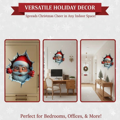3D-Weihnachts-Wandsticker – 1 Set (2 Stück)  Weihnachtliche Stimmung in nur einer Minute