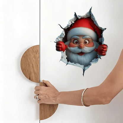3D-Weihnachts-Wandsticker – 1 Set (2 Stück)  Weihnachtliche Stimmung in nur einer Minute