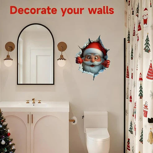 3D-Weihnachts-Wandsticker – 1 Set (2 Stück)  Weihnachtliche Stimmung in nur einer Minute