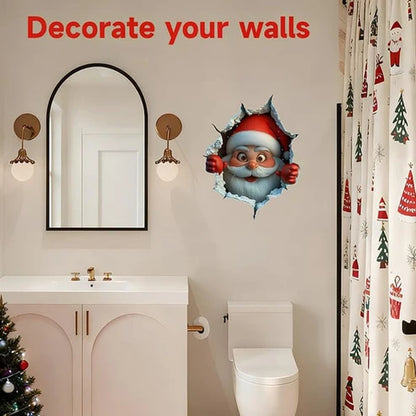 3D-Weihnachts-Wandsticker – 1 Set (2 Stück)  Weihnachtliche Stimmung in nur einer Minute