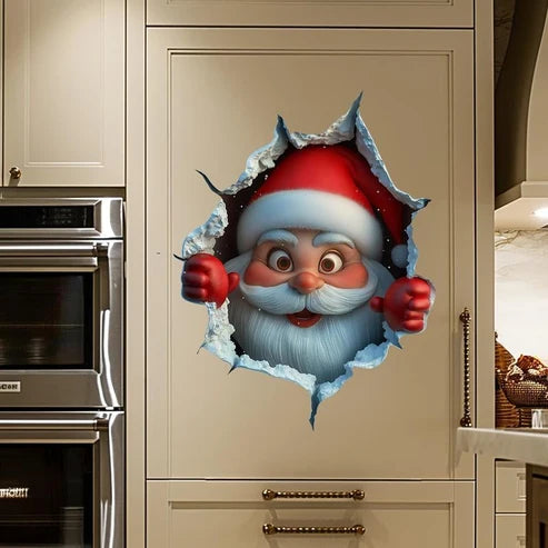 3D-Weihnachts-Wandsticker – 1 Set (2 Stück)  Weihnachtliche Stimmung in nur einer Minute