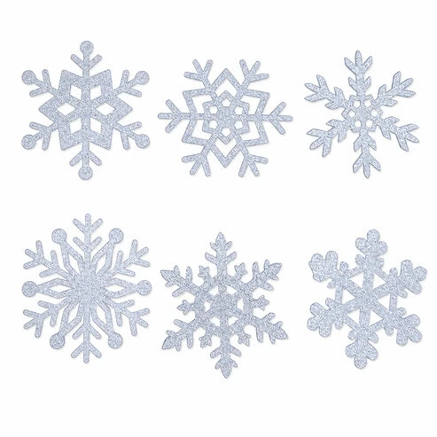 Leuchtender Wandaufkleber mit Schneeflockenmuster