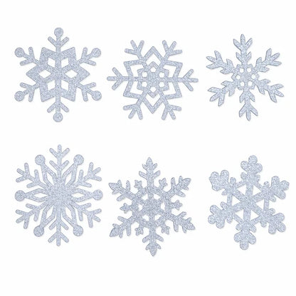 Leuchtender Wandaufkleber mit Schneeflockenmuster