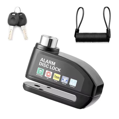 110 dB Alarm-Bremsscheibenschloss – Bremsscheibenschloss für Fahrräder, Mopeds und Motorräder