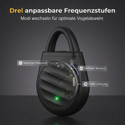 🐦 Schluss mit Vögeln, Schädlingen und Grashüpfern! Tragbarer Ultraschall-Vogelschreck im praktischen Schlüsselanhänger-Design.