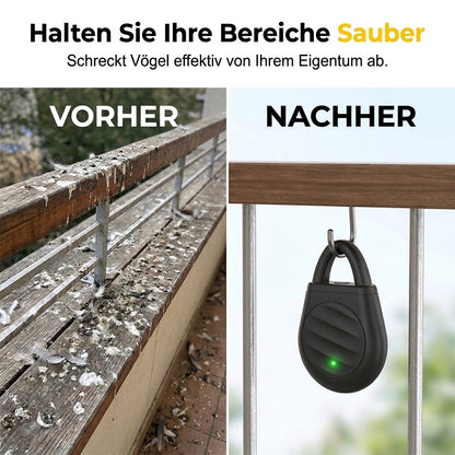 🐦 Schluss mit Vögeln, Schädlingen und Grashüpfern! Tragbarer Ultraschall-Vogelschreck im praktischen Schlüsselanhänger-Design.