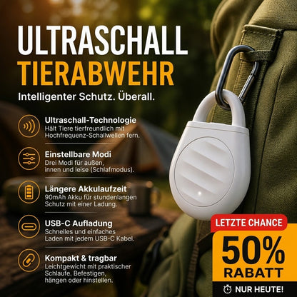 🐦 Schluss mit Vögeln, Schädlingen und Grashüpfern! Tragbarer Ultraschall-Vogelschreck im praktischen Schlüsselanhänger-Design.