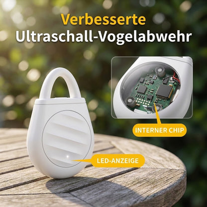 🐦 Schluss mit Vögeln, Schädlingen und Grashüpfern! Tragbarer Ultraschall-Vogelschreck im praktischen Schlüsselanhänger-Design.
